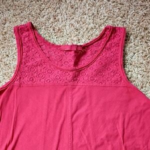 Prana Red Lace Tank Top